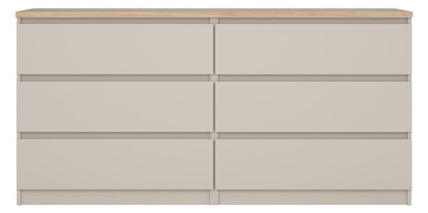 Krem komoda 154x76x50 cm Naia – Tvilum