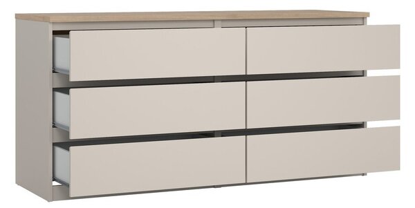 Krem komoda 154x76x50 cm Naia – Tvilum