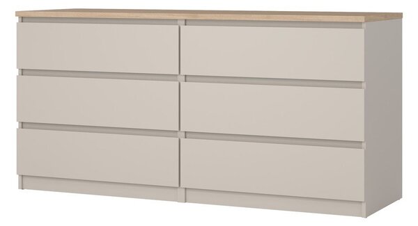 Krem komoda 154x76x50 cm Naia – Tvilum