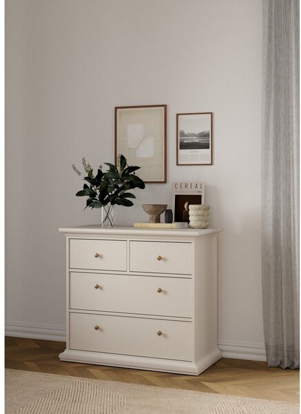 Krem komoda 96x87x49 cm Paris – Tvilum