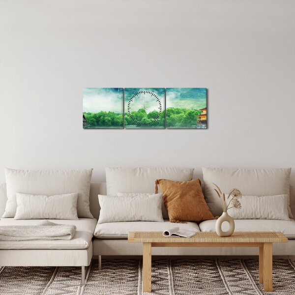 Slika - Sanjska pokrajina (sa satom) (90x30 cm)