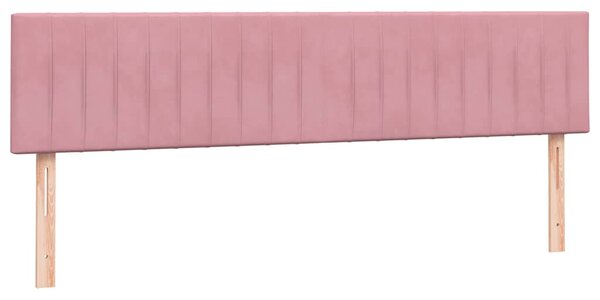 Box Spring krevet s madracima ružičasti 180x210 cm baršun - Ružičasti / 180 x 210 cm