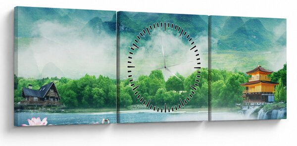 Slika - Sanjska pokrajina (sa satom) (90x30 cm)