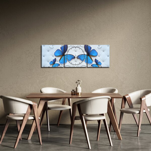 Slika - Modri ​​metulji (sa satom) (90x30 cm)