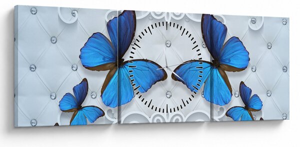 Slika - Modri ​​metulji (sa satom) (90x30 cm)