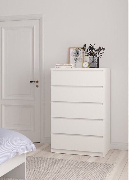 Bijela komoda 77x121x50 cm Naia – Tvilum
