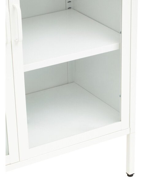 Bijela željezna vitrina 80x102x40 cm Acier – Premier Housewares