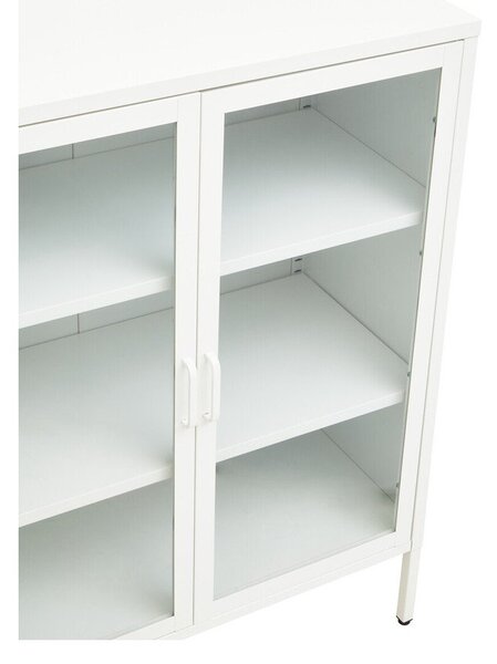 Bijela željezna vitrina 80x102x40 cm Acier – Premier Housewares