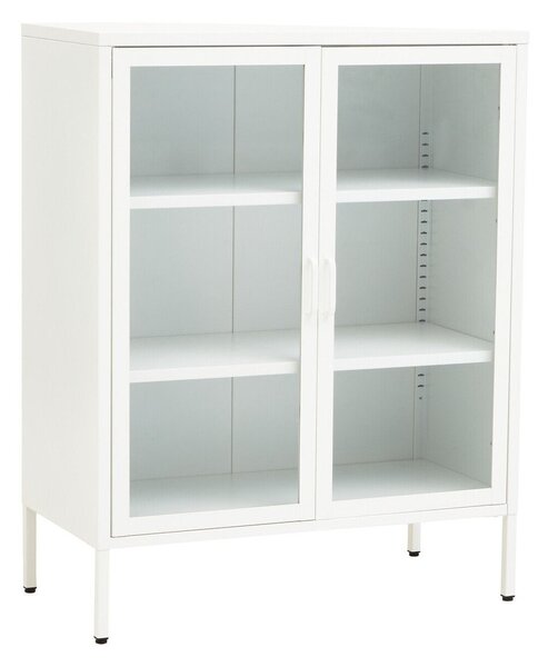 Bijela željezna vitrina 80x102x40 cm Acier – Premier Housewares