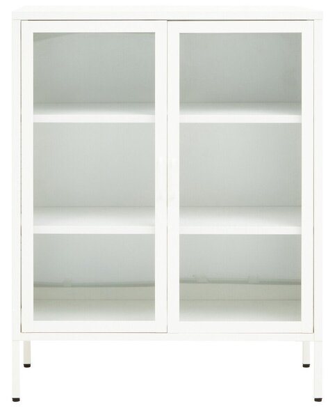 Bijela željezna vitrina 80x102x40 cm Acier – Premier Housewares