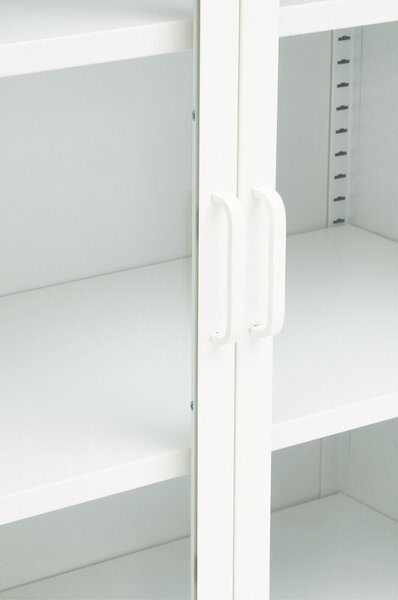 Bijela željezna vitrina 80x102x40 cm Acier – Premier Housewares