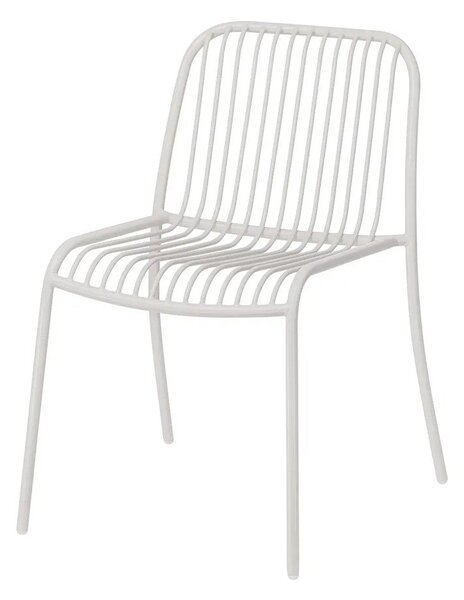 Svijetlo siva metalna vrtna stolica Yua Wire – Blomus