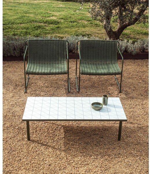 Vrtni stolić za kavu s keramičkom daskom 61x122 cm Maurina – Kave Home