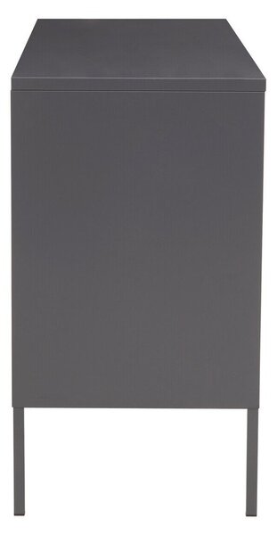 Siva željezna vitrina 140x80x45 cm Acier – Premier Housewares