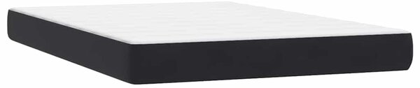 Box spring krevet s madracem crni 160x210 cm baršunasti - Crna / 160 x 210 cm