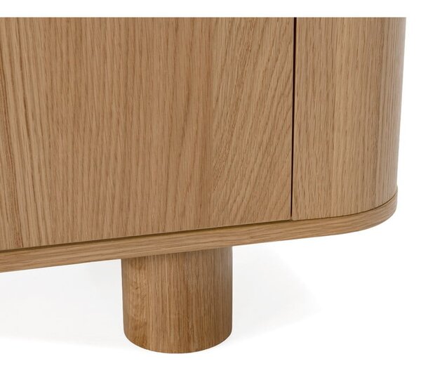 Komoda u dekoru hrasta u prirodnoj boji 180x75x40 cm Padoc – MOME