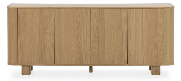 Komoda u dekoru hrasta u prirodnoj boji 180x75x40 cm Padoc – MOME