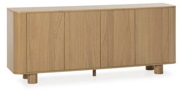 Komoda u dekoru hrasta u prirodnoj boji 180x75x40 cm Padoc – MOME