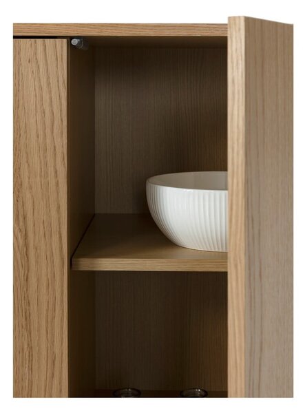 Komoda u dekoru hrasta u prirodnoj boji 180x75x40 cm Padoc – MOME