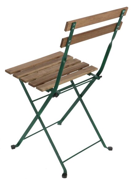 Zeleno-bež metalna vrtna stolica - Esschert Design