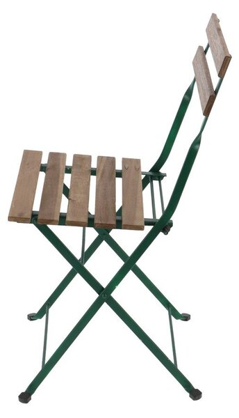 Zeleno-bež metalna vrtna stolica - Esschert Design