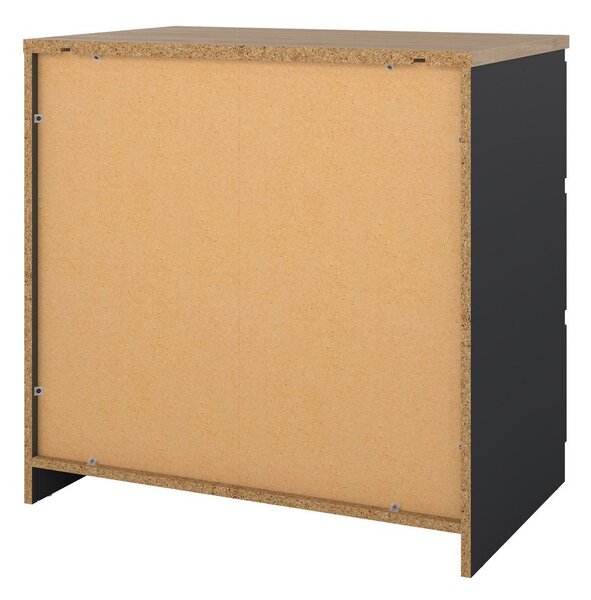 Tamno siva komoda 77x76x50 cm Naia – Tvilum