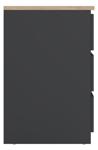 Tamno siva komoda 77x76x50 cm Naia – Tvilum