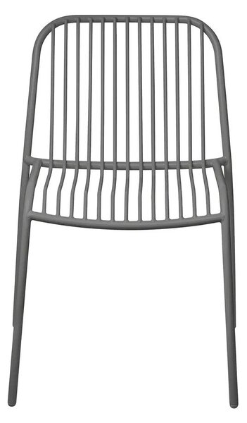Siva metalna vrtna stolica Yua Wire – Blomus
