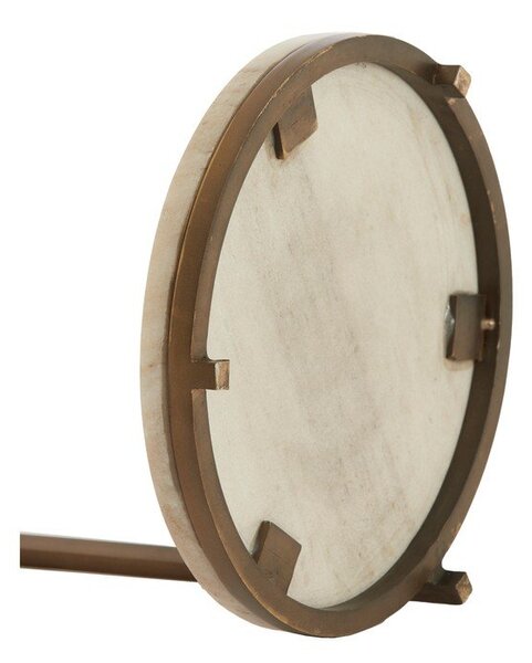 Okrugao pomoćni stol s mramornom pločom ø 26 cm Leda – Light & Living