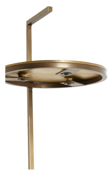 Okrugao pomoćni stol s mramornom pločom ø 26 cm Leda – Light & Living