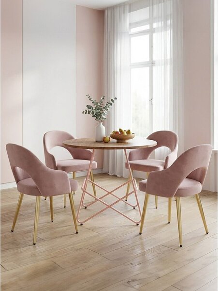 Okrugao blagovaonski stol od čvrstog brijesta ø 80 cm District – Premier Housewares