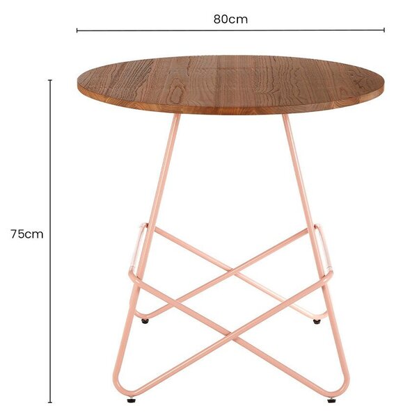 Okrugao blagovaonski stol od čvrstog brijesta ø 80 cm District – Premier Housewares