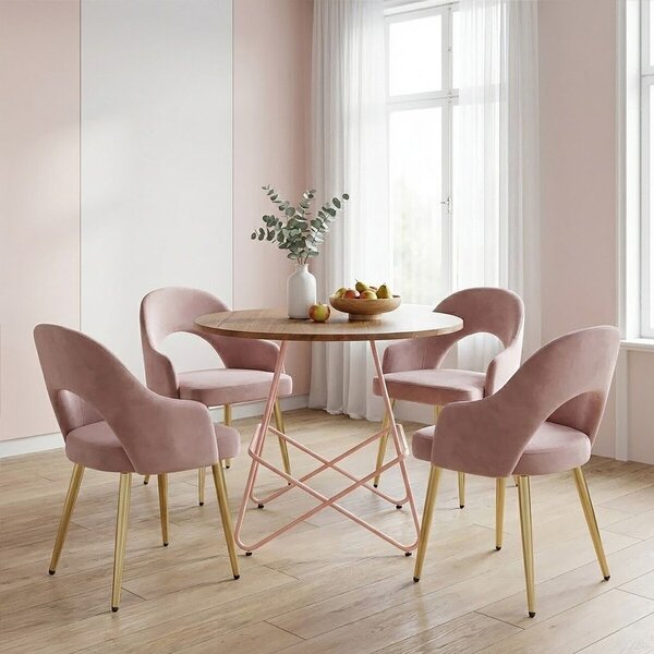 Okrugao blagovaonski stol od čvrstog brijesta ø 80 cm District – Premier Housewares
