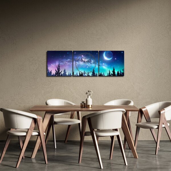 Slika - Mlečna cesta (sa satom) (90x30 cm)