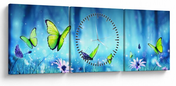 Slika - Mistična gozdna jasa (sa satom) (90x30 cm)