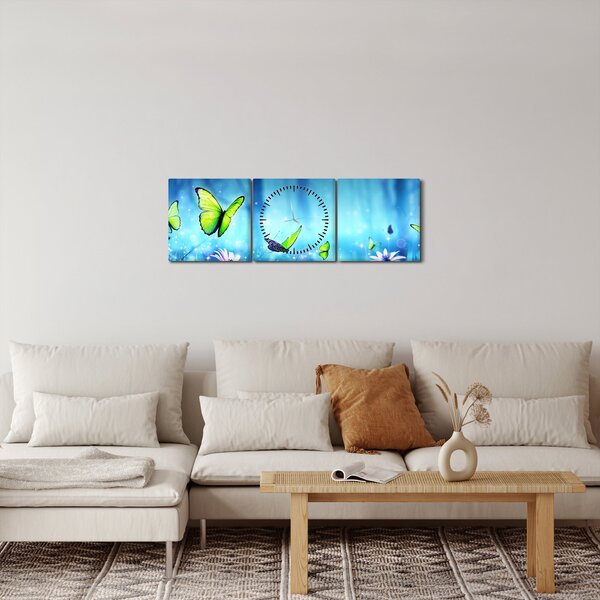 Slika - Mistična gozdna jasa (sa satom) (90x30 cm)