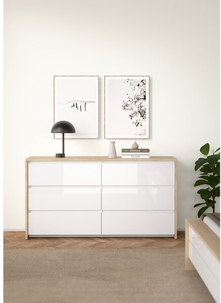 Bijela komoda 157x84x48 cm Next – Tvilum
