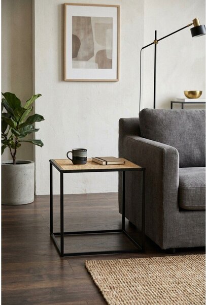 Pomoćni stol od ratana 44x44 cm Depok – Premier Housewares