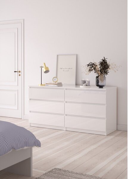Bijela komoda 154x76x50 cm Naia – Tvilum