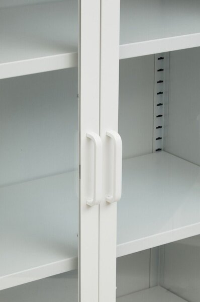 Bijela željezna vitrina 75x150x35 cm Acier – Premier Housewares