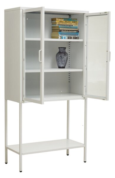 Bijela željezna vitrina 75x150x35 cm Acier – Premier Housewares