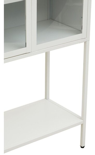 Bijela željezna vitrina 75x150x35 cm Acier – Premier Housewares