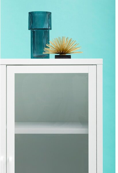 Bijela željezna vitrina 75x150x35 cm Acier – Premier Housewares