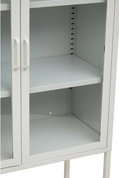 Bijela željezna vitrina 75x150x35 cm Acier – Premier Housewares