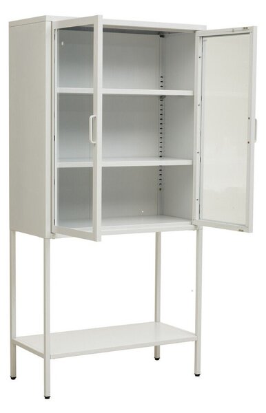 Bijela željezna vitrina 75x150x35 cm Acier – Premier Housewares