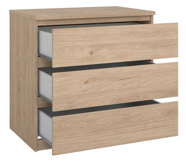 Komoda u dekoru hrasta u prirodnoj boji 77x76x50 cm Naia – Tvilum