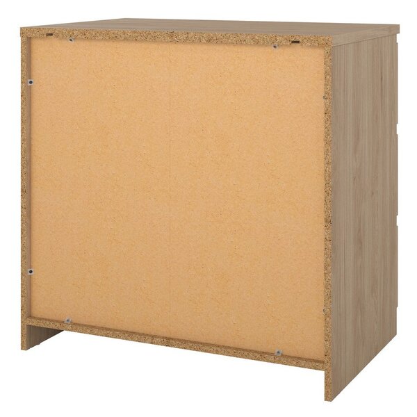 Komoda u dekoru hrasta u prirodnoj boji 77x76x50 cm Naia – Tvilum