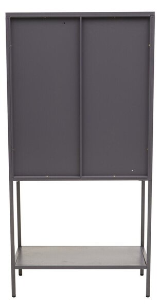 Siva željezna vitrina 75x150x35 cm Acier – Premier Housewares