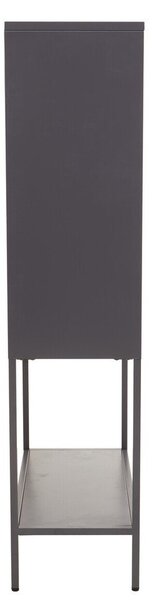 Siva željezna vitrina 75x150x35 cm Acier – Premier Housewares