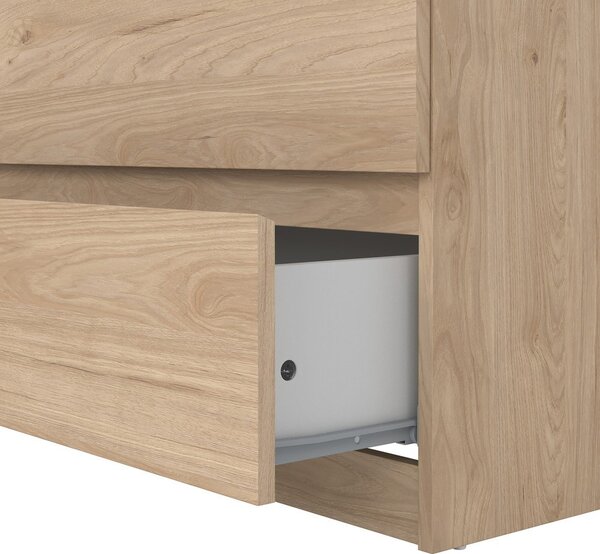 Komoda u dekoru hrasta u prirodnoj boji 77x76x50 cm Naia – Tvilum